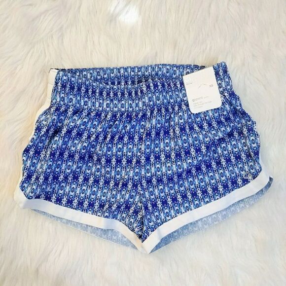 New Gap Gsprint Shorts Blue Geo Size XS - Picture 2 of 3